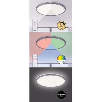 Rabalux - LED RGB Dimmable ceiling light LED/22W/230V Wi-Fi Tuya + remote control