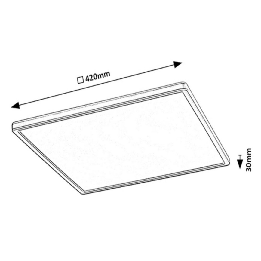 Rabalux - LED RGB Dimmable ceiling light LED/22W/230V Wi-Fi Tuya + remote control