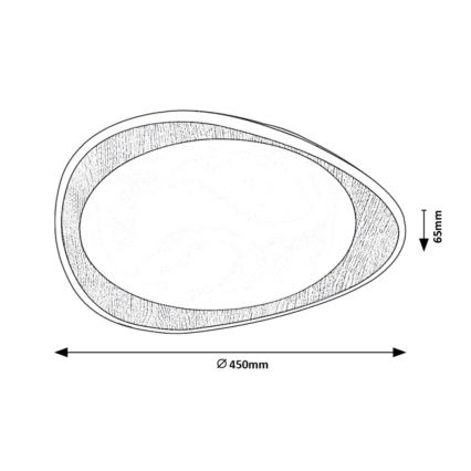 Rabalux - LED Ceiling light LED/24W/230V