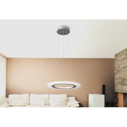 Rabalux 2428 - LED chandelier ADRIENNE LED/20W/230V silver