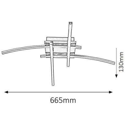 Rabalux - LED ceiling light 4xLED/6W