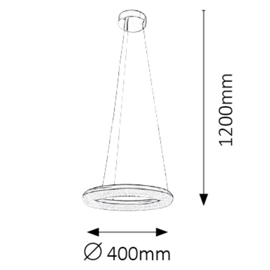 Rabalux - LED Dimmable chandelier on a string LED/24W/230V + remote control