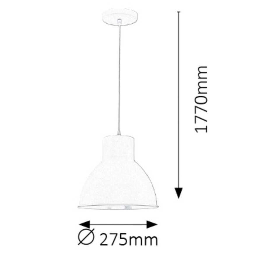 Rabalux - Chandelier 1xE27/60W/230V white
