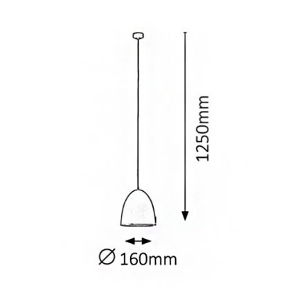 Rabalux - Chandelier OLIVIA 1xE27/60W/230V