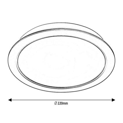 Rabalux - LED Recessed light LED/24W/230V d. 22 cm