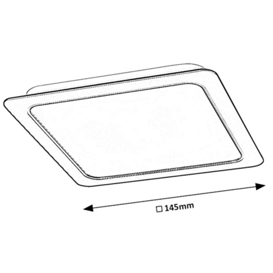 Rabalux - LED Recessed light LED/12W/230V 14,5x14,5 cm