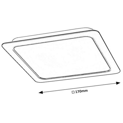 Rabalux - LED Recessed light LED/17W/230V 17 cm