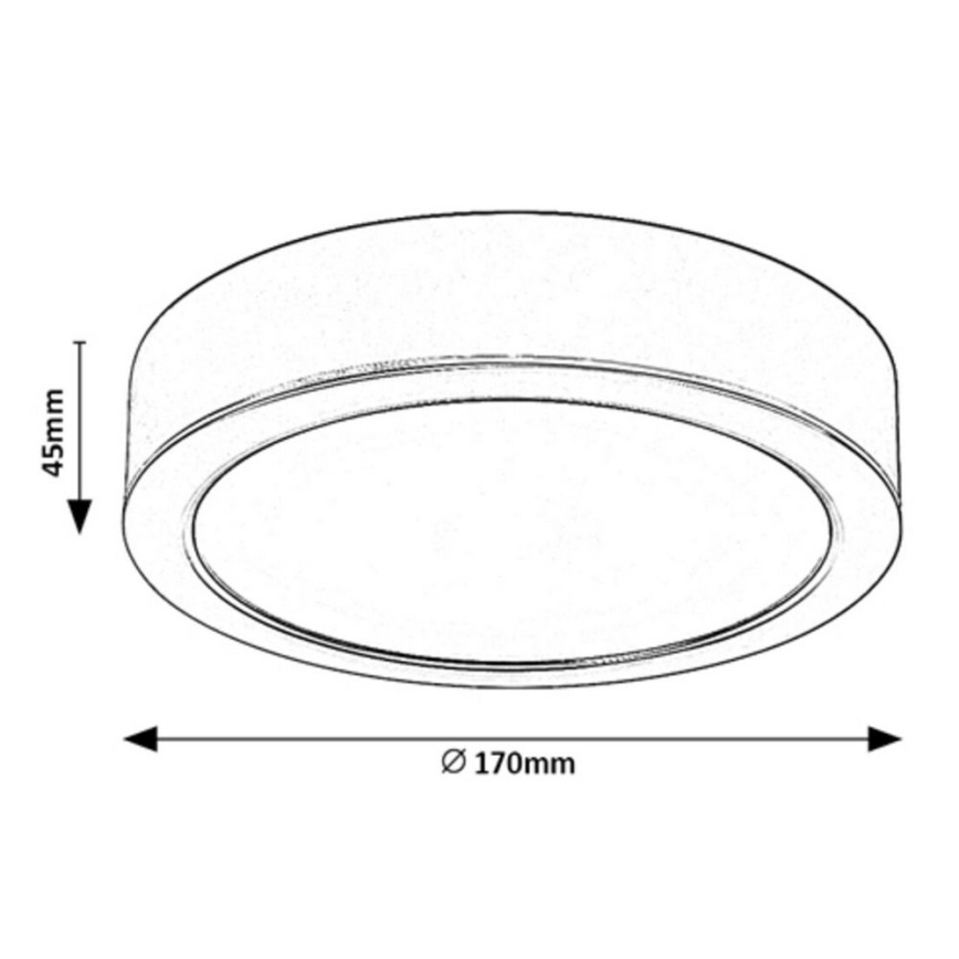 Rabalux - LED Ceiling light LED/17W/230V d. 17 cm