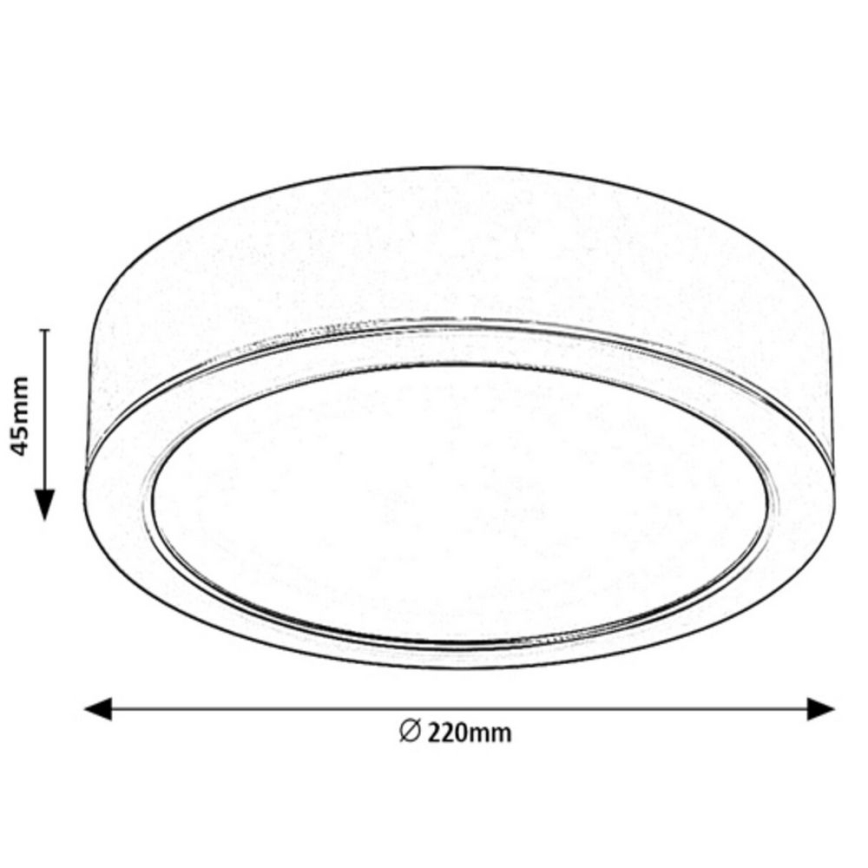 Rabalux - LED Ceiling light LED/24W/230V d. 22 cm