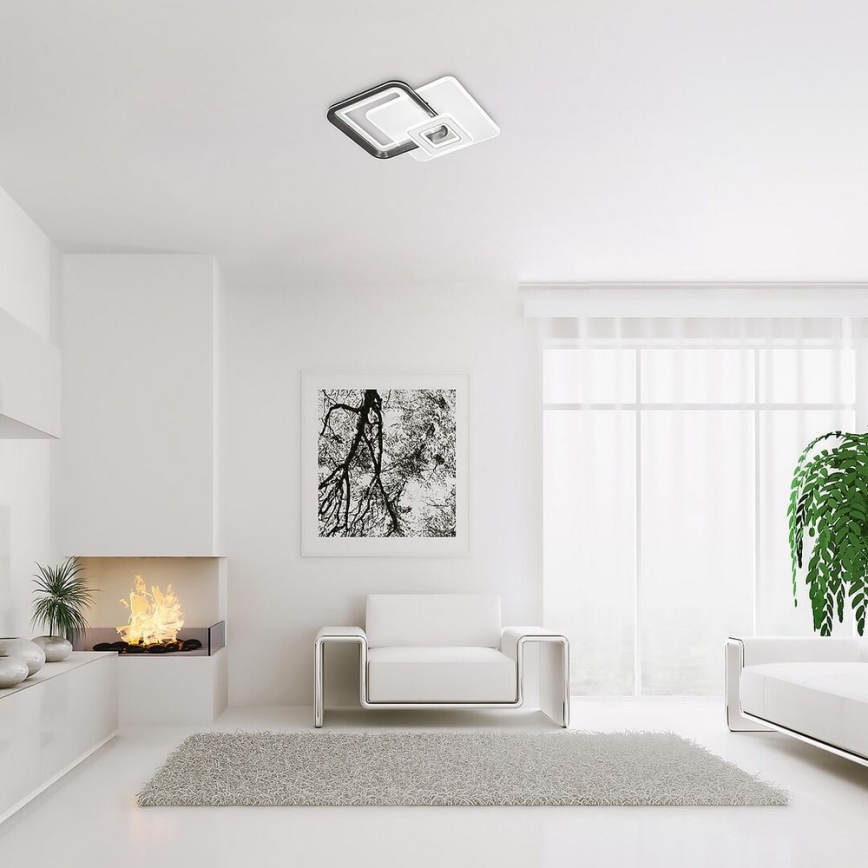 Rabalux - Dimmable LED Flush-Mounted Ceiling Light LED/48W/230V 3000K/4000K/6000K + Remote Control 49.5x49.5 cm