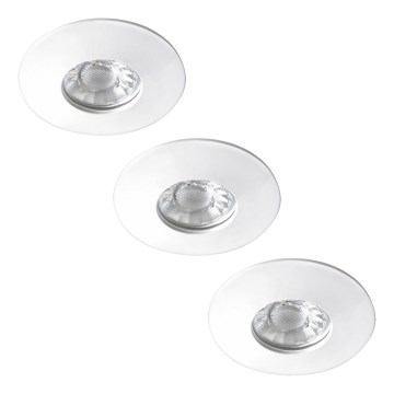 Rabalux - 3-piece LED bathroom recessed downlight set, 4W, 230V, IP44