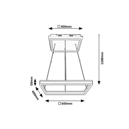Rabalux - LED Chandelier on a string LED/60W/230V
