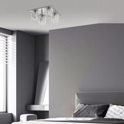 Rabalux - Crystal ceiling light 4xG9/40W/230V
