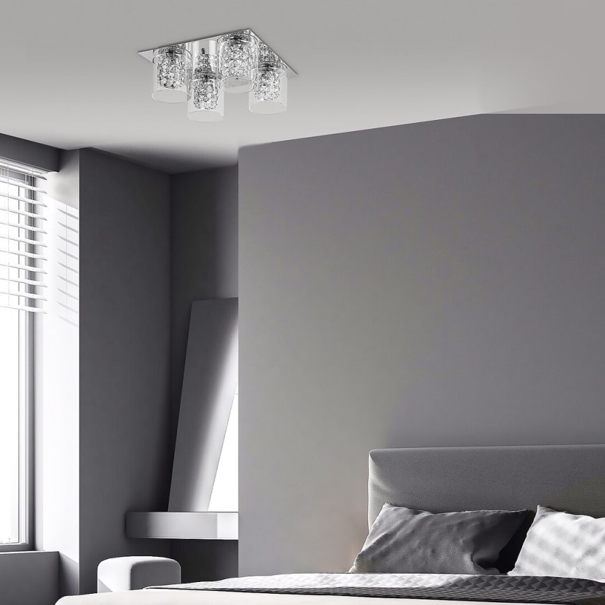Rabalux - Crystal ceiling light 4xG9/40W/230V