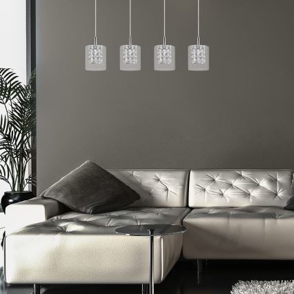 Rabalux - Crystal chandelier on a string 4xG9/40W/230V