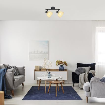 Rabalux - Spotlight 2xE14/15W/230V rattan