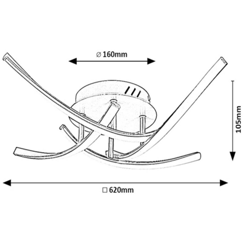 Rabalux - LED Surface-mounted chandelier 4xLED/30W/230V 4000K