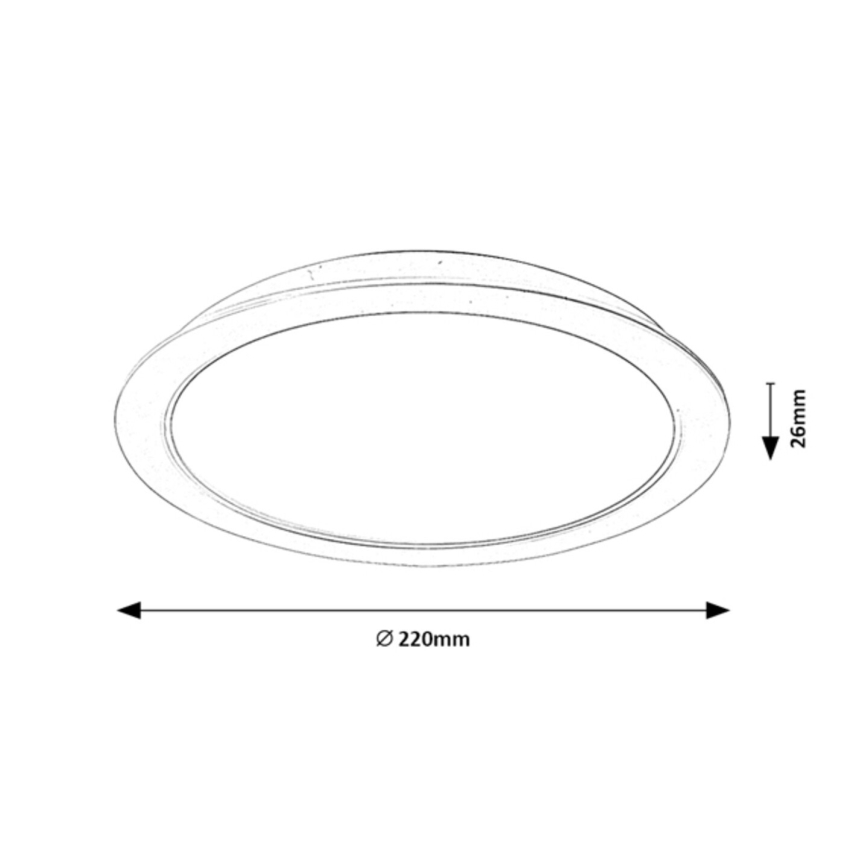 Rabalux - LED Recessed light LED/24W/230V d. 22 cm