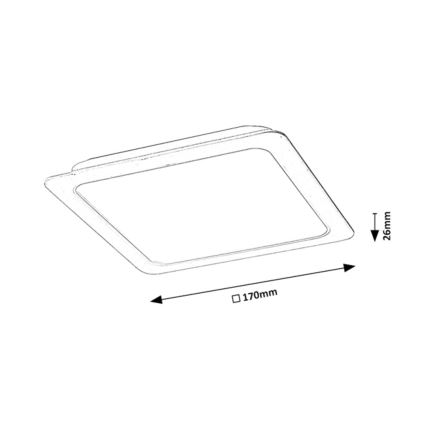 Rabalux - LED Recessed light LED/18W/230V 17x17 cm