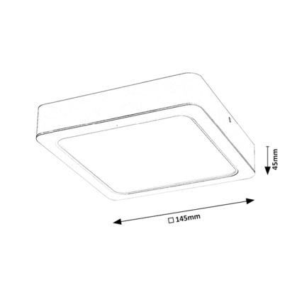 Rabalux - LED Ceiling light LED/12W/230V 14,5 cm