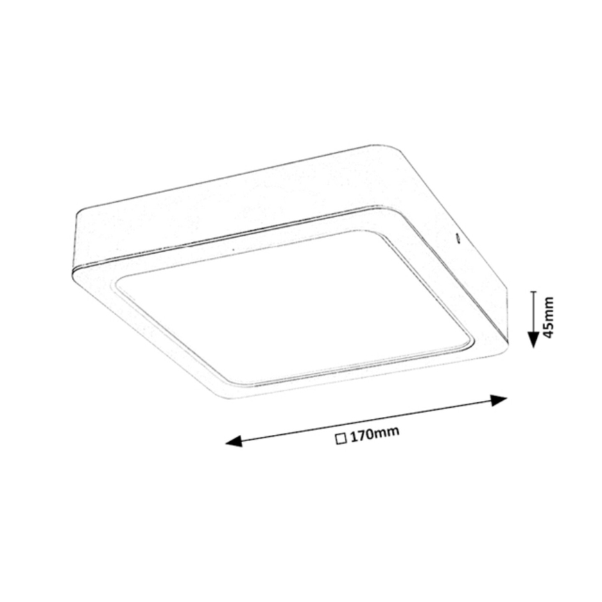 Rabalux - LED Ceiling light LED/18W/230V 17 cm