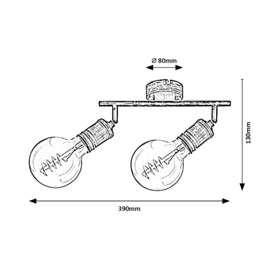 Rabalux - Spotlight 2xE27/25W/230V