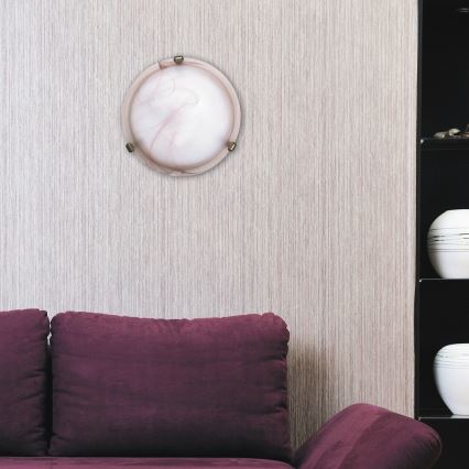 Rabalux - Alabaster glass ceiling light, 1x E27, 60W, 230V