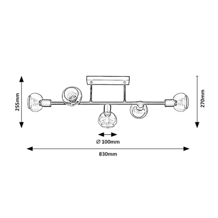 Rabalux - Chandelier on a pole 5xE14/40W/230V