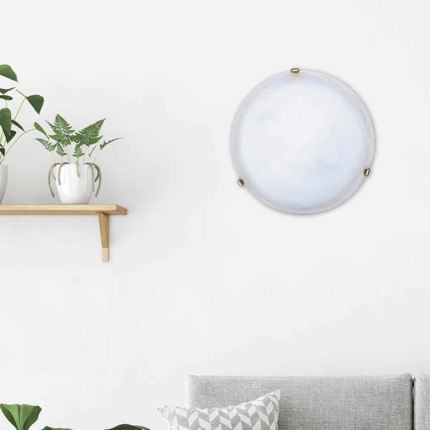 Rabalux - Ceiling light 2xE27/60W/230V alabaster glass