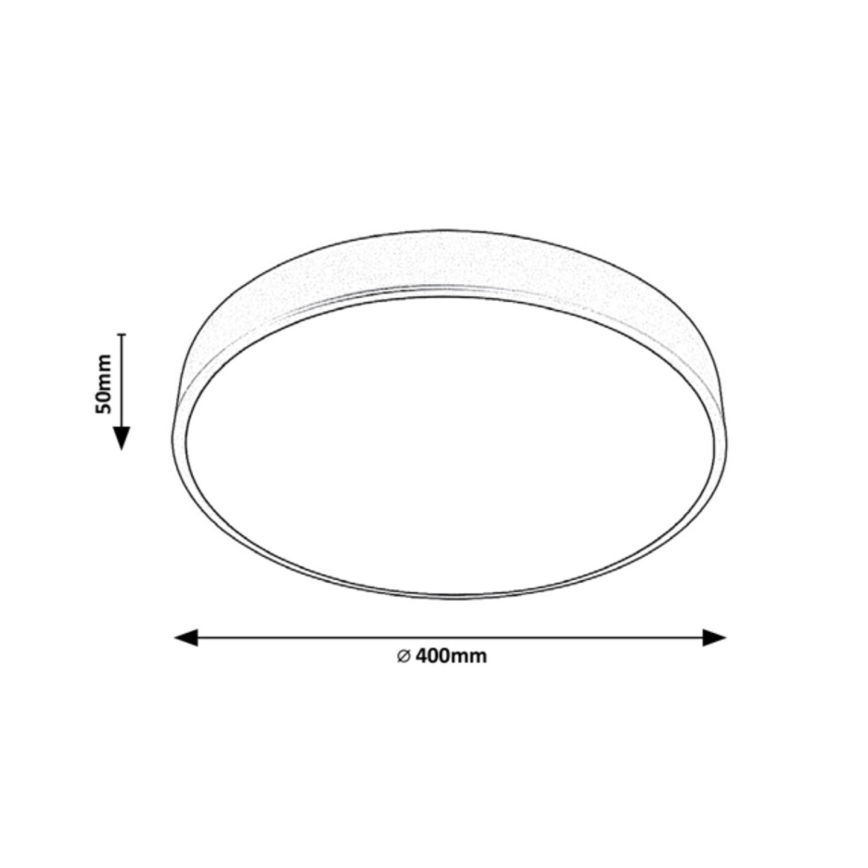 Rabalux - LED Ceiling light TESIA LED/36W/230V 40 cm silver