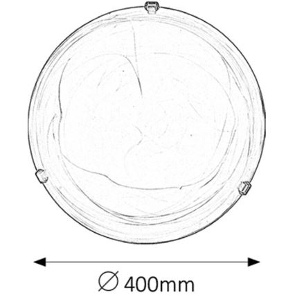 Rabalux - Ceiling light 2x E27/60W/230V, alabaster glass
