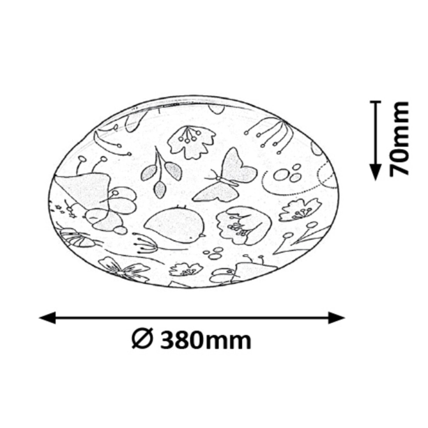 Rabalux - LED Children's ceiling light LED/24W/230V