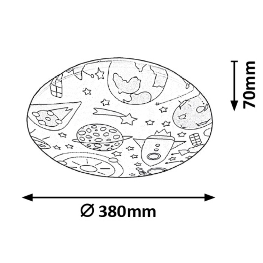 Rabalux - LED Children's ceiling light LED/24W/230V