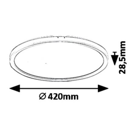 LED Dimming ceiling light PAVEL LED/22W/230V