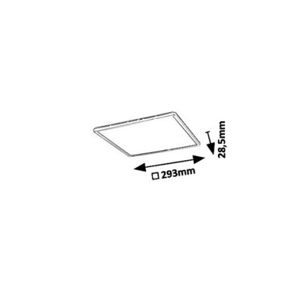 Rabalux 3429 - LED Ceiling light PAVEL LED/18W/230V