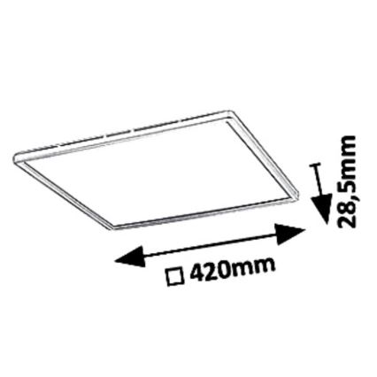 Rabalux - LED Dimming ceiling light LED/22W/230V