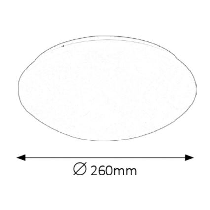 Rabalux - LED bathroom ceiling light LED/12W/230V IP44 d. 26 cm