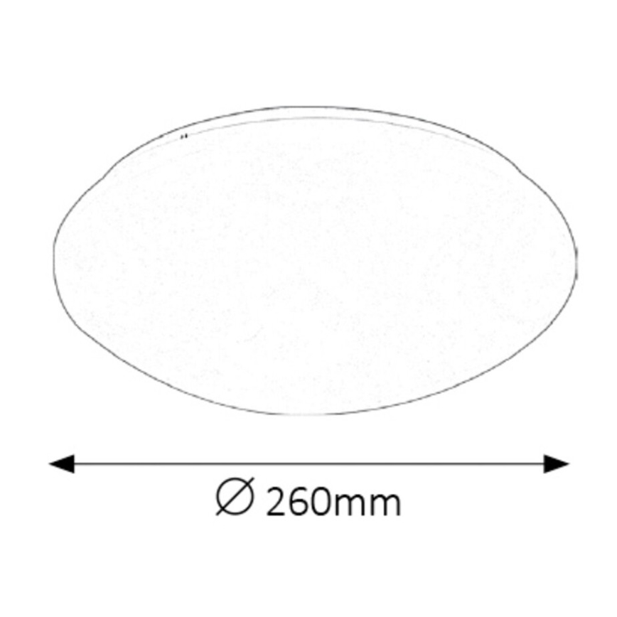 Rabalux - LED bathroom ceiling light LED/12W/230V IP44 d. 26 cm