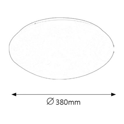 Rabalux - LED Bathroom ceiling light LED/24W/230V IP44 d. 38 cm
