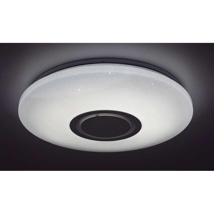 Rabalux - LED RGB Dimmable Ceiling Light with Speaker, 24W LED / 230V, Tuya Wi-Fi Compatible + Remote Control, Ø 40 cm