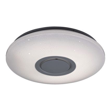 Rabalux - LED RGB Dimmable Ceiling Light with Speaker, 24W LED / 230V, Tuya Wi-Fi Compatible + Remote Control, Ø 40 cm