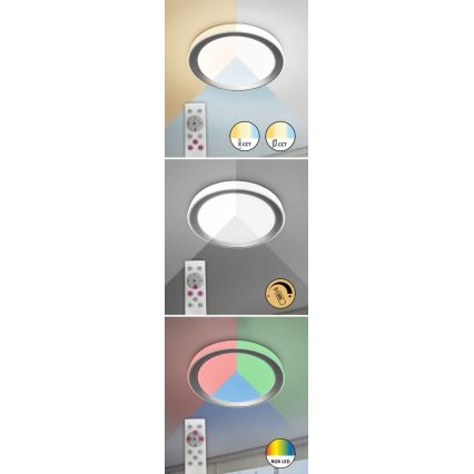 Rabalux - LED RGB Dimmable ceiling light LED/40W/230V 2700-6500K Wi-Fi Tuya  + remote control