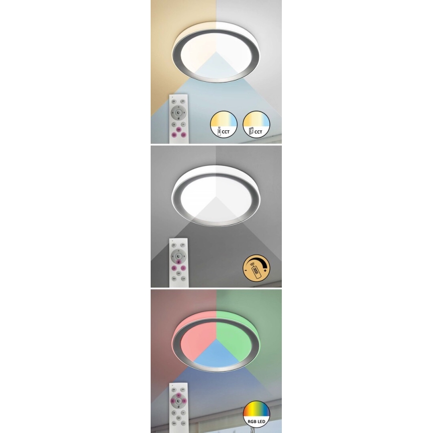 Rabalux - LED RGB Dimmable ceiling light LED/40W/230V 2700-6500K Wi-Fi Tuya  + remote control