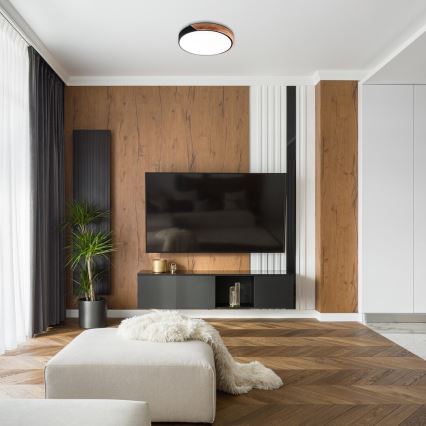 Rabalux - LED Ceiling light LED/24W/230V black/oak