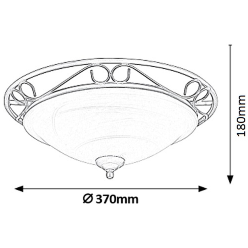 Rabalux - Ceiling light 2xE27/60W/230V