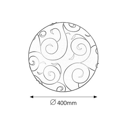 Rabalux - Ceiling light 2xE27/60W/230V