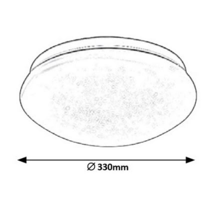 Rabalux - LED Ceiling light LED/18W/230V d. 33 cm