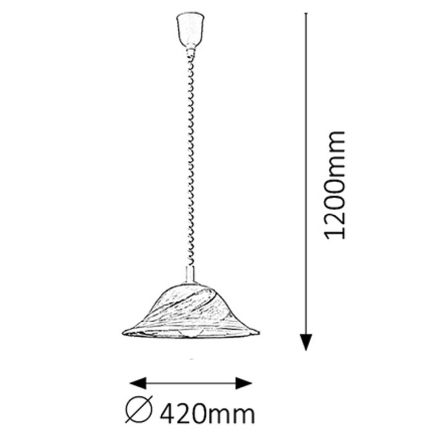 Rabalux - Chandelier 1xE27/60W/230V