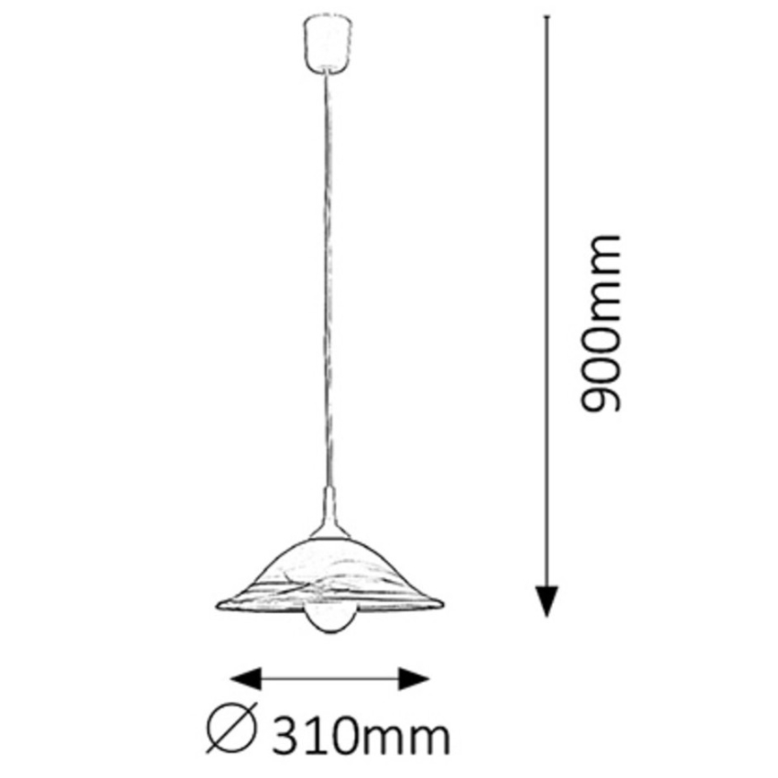 Rabalux - Chandelier 1xE27/60W/230V