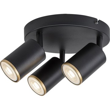 Rabalux - 3x GU10 Spotlight, 15W/230V, Black